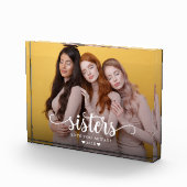 Zusters Script Hart Modern Fotoblokken (Rechts)