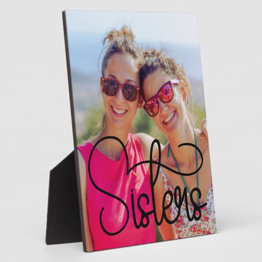Zusters Swash Typografie Foto Fotoplaat (Zijkant)