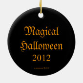 Zusters Three Witch Halloween Round Ornament (Achterkant)