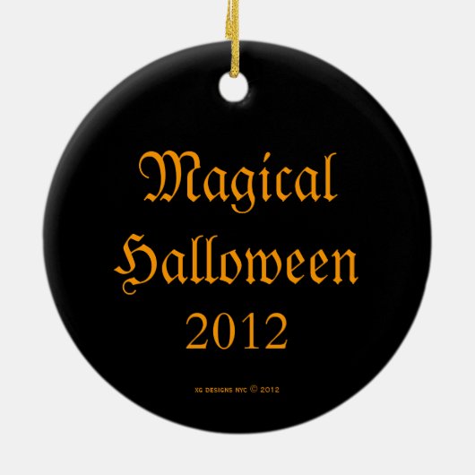 Zusters Three Witch Halloween Round Ornament (Achterkant)