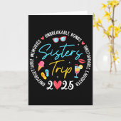 Zusters Trip 2025 Herinneringen Meisjes Vrienden V Kaart (Gele Bloem)