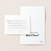 Zusters van de ziel - Mooie bruidsmeisjesaanzoek Folie Kaarten (Display)