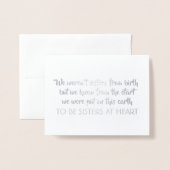 Zusters van de ziel - Mooie bruidsmeisjesaanzoek Folie Kaarten (Voorkant met envelop)