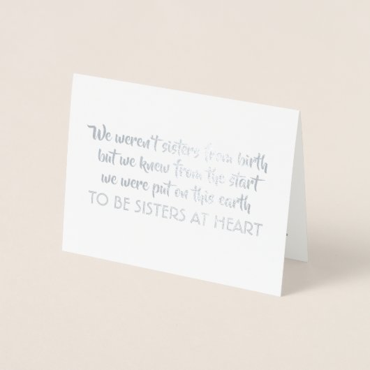 Zusters van de ziel - Mooie bruidsmeisjesaanzoek Folie Kaarten (Voorkant)