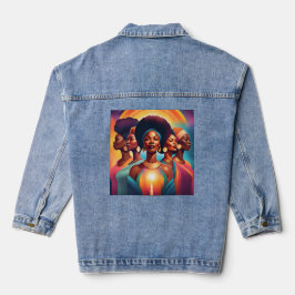 Zusters van de Zon: Macht, Eenheid & Licht Denim Jacket