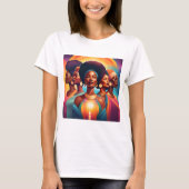 Zusters van de Zon: Macht, Eenheid & Licht T-shirt (Voorkant)