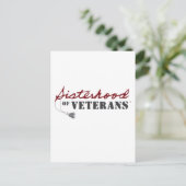 Zusters van Veteranen Militaire Trots Design Briefkaart (Staand voorkant)