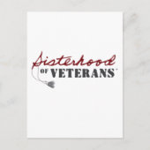 Zusters van Veteranen Militaire Trots Design Briefkaart (Voorkant)