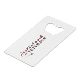 Zusters van Veteranen Militaire Trots Design Creditkaart Flessenopener