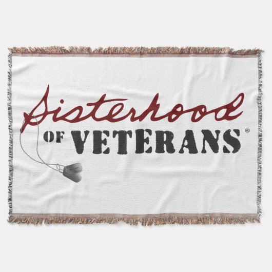 Zusters van Veteranen Militaire Trots Design Deken (Voorkant)