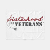 Zusters van Veteranen Militaire Trots Design Fleece Deken (Voorkant (Horizontaal))