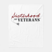 Zusters van Veteranen Militaire Trots Design Fleece Deken (Voorkant)