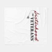Zusters van Veteranen Militaire Trots Design Fleece Deken (Voorkant (Horizontaal))