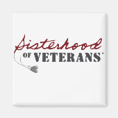 Zusters van Veteranen Militaire Trots Design Magneet (Voorkant)