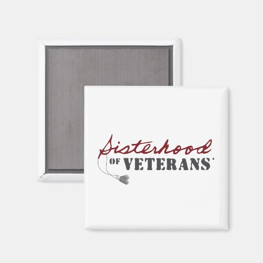 Zusters van Veteranen Militaire Trots Design Magneet (Voorkant / Achterkant)
