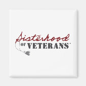 Zusters van Veteranen Militaire Trots Design Magneet (Voorkant)