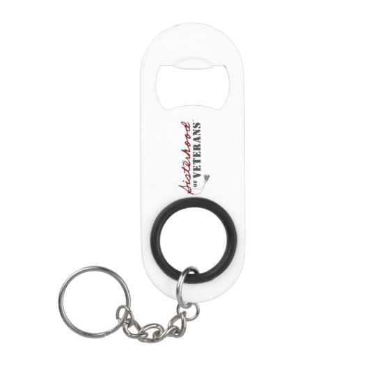 Zusters van Veteranen Militaire Trots Design Mini Flessenopener (Voorkant)