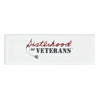 Zusters van Veteranen Militaire Trots Design Naambadge