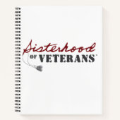 Zusters van Veteranen Militaire Trots Design Notitieboek (Voorkant)