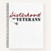Zusters van Veteranen Militaire Trots Design Notitieboek (Voorkant)