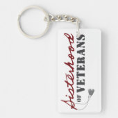 Zusters van Veteranen Militaire Trots Design Sleutelhanger (Voorkant)