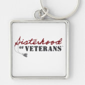 Zusters van Veteranen Militaire Trots Design Sleutelhanger (Voorkant)