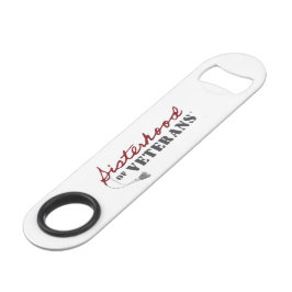 Zusters van Veteranen Militaire Trots Design Speed Flessenopener