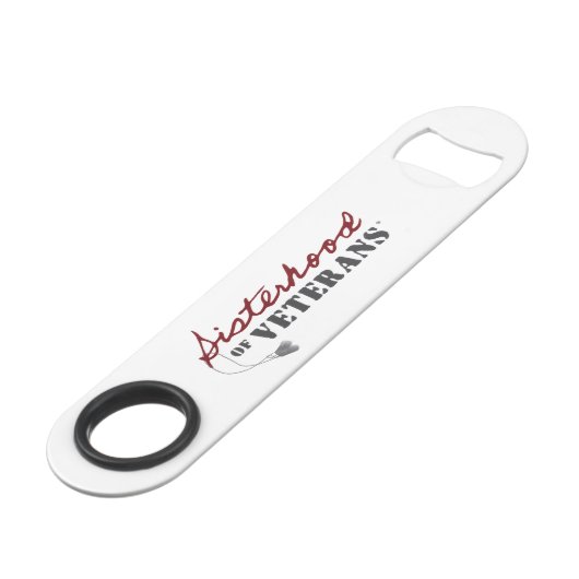 Zusters van Veteranen Militaire Trots Design Speed Flessenopener (Voorkant Gekanteld)