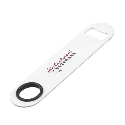 Zusters van Veteranen Militaire Trots Design Speed Flessenopener (Voorkant Gekanteld)