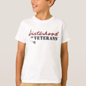 Zusters van Veteranen Militaire Trots Design T-shirt (Voorkant)