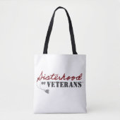 Zusters van Veteranen Militaire Trots Design Tote Bag (Voorkant)