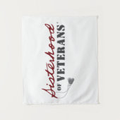 Zusters van Veteranen Militaire Trots Design Wandkleed (Voorkant)