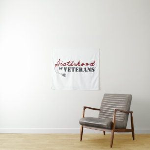 Zusters van Veteranen Militaire Trots Design Wandkleed