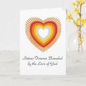 Zusters voor altijd begrensd door Liefde. Kaart (Gele Bloem)