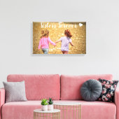 Zusters Voor Altijd Foto Sjabloon Ingepakt Canvas  Afdruk (Insitu (Woonkamer))