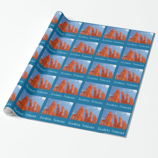 Zusters Voor altijd inpakpapier Herfst Bladeren Zu (Uitgerold)