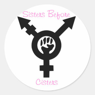 Zusters voor Cisters Transfeministische Sticker
