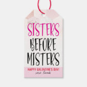 Zusters voor Misters Galentine's Day Cadeaulabel (Voorkant)