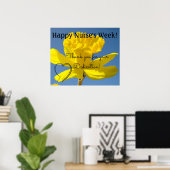 Zuster's Week oosters Dank je wel Poster (Thuiskantoor)