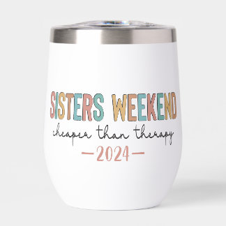 Zusters Weekend Aangepaste Naam en Jaar