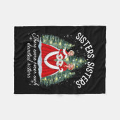 Zusters Wit Kerstfilm 1954 Xmas Sneeuwdeksel Fleece Deken (Voorkant (Horizontaal))