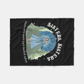 Zusters Wit Kerstfilm 1954 Xmas Sneeuwdeksel Fleece Deken (Voorkant (Horizontaal))