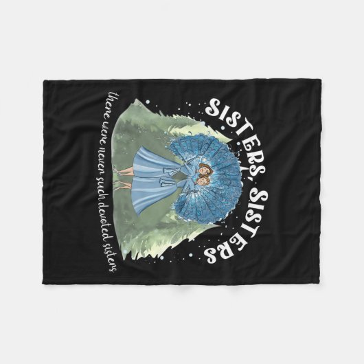 Zusters Wit Kerstfilm 1954 Xmas Sneeuwdeksel Fleece Deken (Voorkant (Horizontaal))