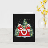 Zusters Wit Kerstfilm 1954 Xmas Sneeuwdeksel Kaart (Gele Bloem)