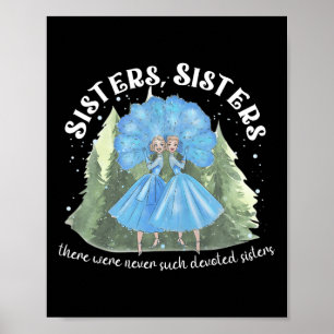 Zusters Wit Kerstfilm 1954 Xmas Sneeuwdeksel Poster