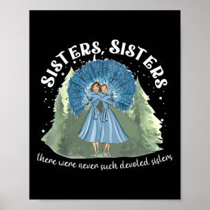 Zusters Wit Kerstfilm 1954 Xmas Sneeuwdeksel Poster