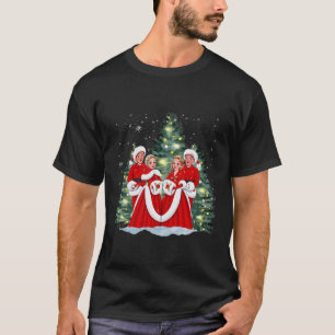 Zusters Wit Kerstfilm 1954 Xmas Sneeuwdeksel T-shirt
