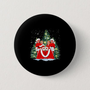 Zusters Witte Kerst Film 1954 Kerstmis Sneeuw Vaka Ronde Button 5,7 Cm