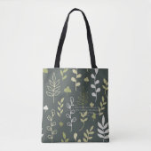 Zusters zijn als sterren bloemengroen tote bag (Voorkant)