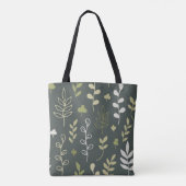 Zusters zijn als sterren bloemengroen tote bag (Achterkant)